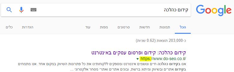 אתר קידום כהלכה מאובטח